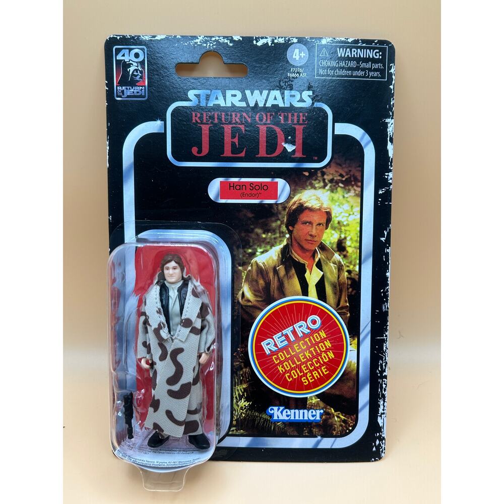 TAR WARS Retro Collection Han Solo (Endor), Return of The Jedi Action Figures